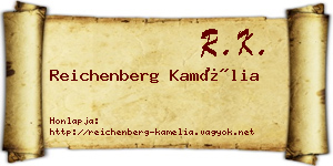 Reichenberg Kamélia névjegykártya